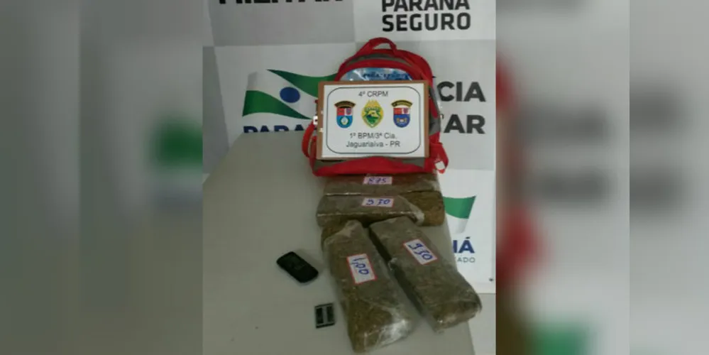 Imagem ilustrativa da imagem PM prende dois com 5 kg de maconha em Jaguariaíva
