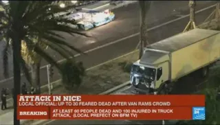 A polícia de Nice declarou na noite  dessa quinta-feira que mais de 70 pessoas foram mortas no atentado