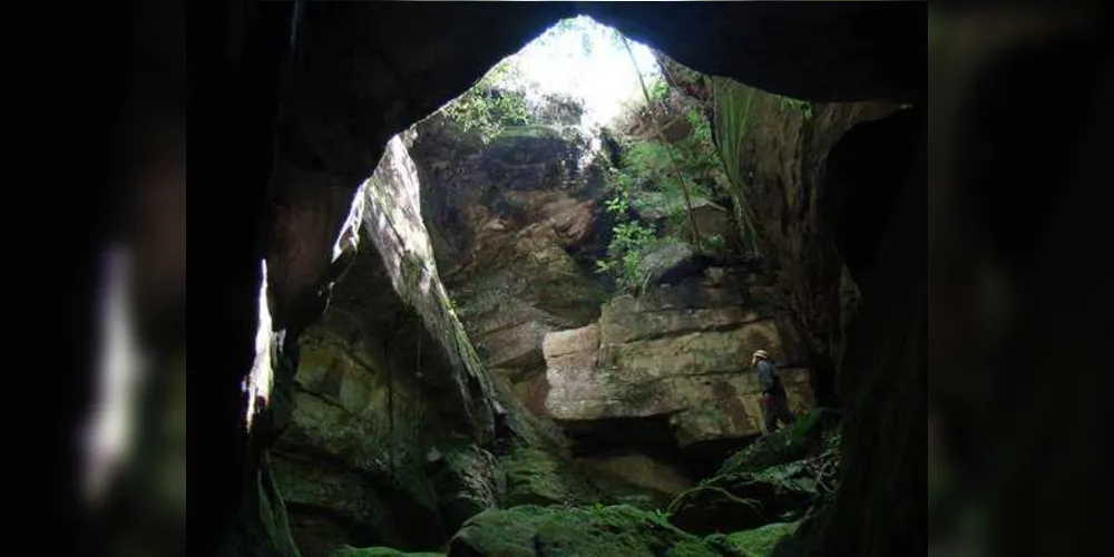 Imagem ilustrativa da imagem Grupo se aventura desbravando cavernas em PG