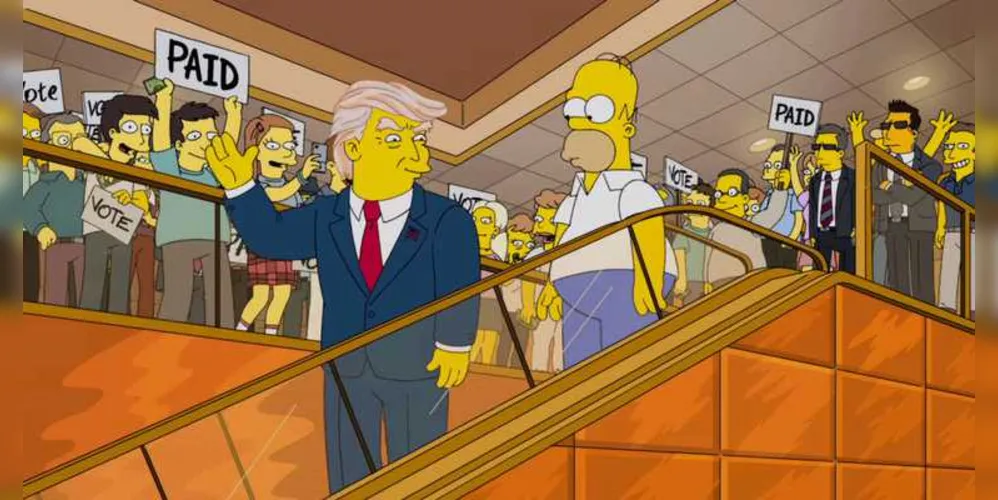 Imagem ilustrativa da imagem Simpsons previram em 2000 a vitória de Trump