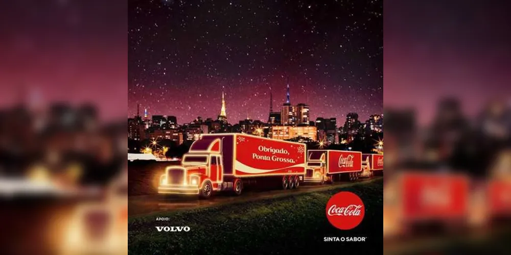Imagem ilustrativa da imagem Caravana Coca-Cola de Natal chega hoje em PG