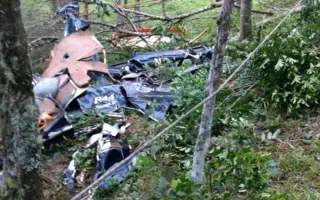 Imagem ilustrativa da imagem Helicóptero cai em SP e deixa quatro mortos