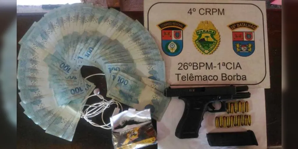Imagem ilustrativa da imagem Polícia prende ‘caroneiro’ armado e com mais de R$ 8 mil em TB