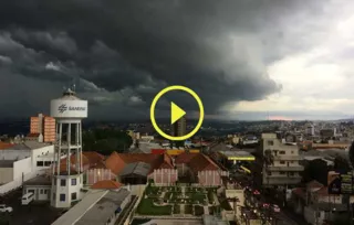 Imagem ilustrativa da imagem Imagens flagram mudança no clima de Ponta Grossa