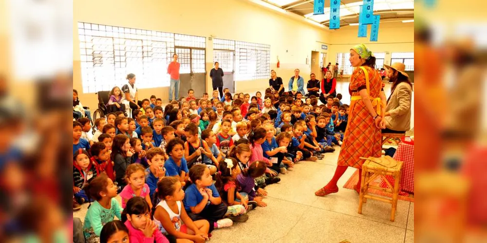Escolas recebem teatro /Foto: Prefeitura de Ponta Grossa