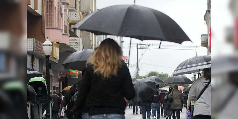 Chuva desta quarta traz frente fria e derruba temperatura em Ponta Grossa | Arquivo JM