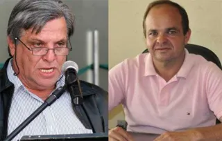 Ex-prefeito Tim Milléo (PSD) e o prefeito interino Marcio Flávio da Silva (PMB) são acusados de envolvimento em irregularidades nos processos de licitação