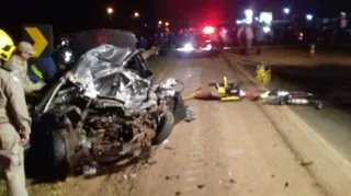Imagem ilustrativa da imagem Casal morre após acidente em rodovia de Guarapuava
