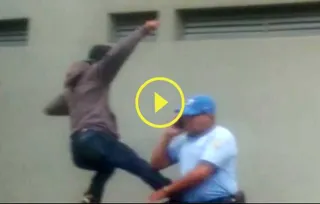 Imagem ilustrativa da imagem Vídeo flagra agente de trânsito sendo agredido