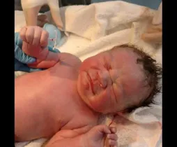 Imagem ilustrativa da imagem Bebê segurando DIU é sucesso na web