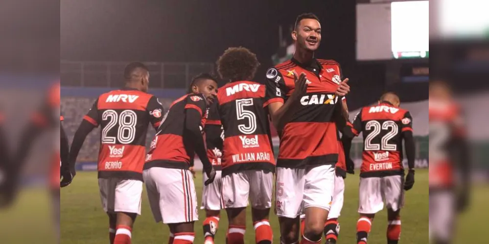 Réver abriu o placar para o Flamengo no Chile | Staff Images/Flamengo