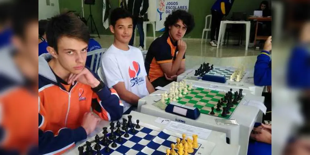 Lucas Milleo, Alexandre Fanchin e João Ceregato representam PG nos Jogos Escolares do Paraná | Divulgação