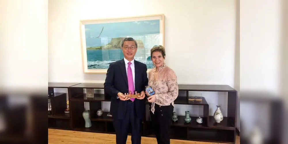 Vice-prefeita se reuniu com embaixador da Coreia do Sul em Brasília | Divulgação