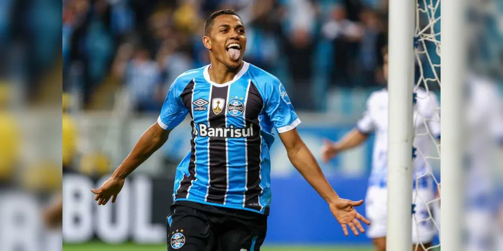 Pedro Rocha marcou um dos gols do Grêmio na vitória sobre o Godoy Cruz | LUCAS UEBEL/GREMIO FBPA
