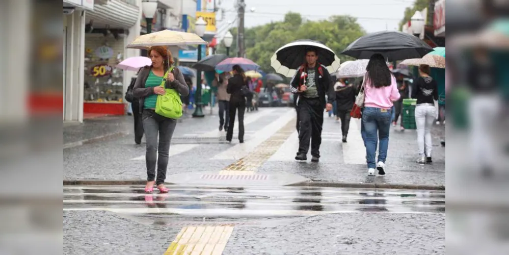 Imagem ilustrativa da imagem Final de semana será chuvoso em Ponta Grossa