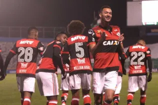 Réver abriu o placar para o Flamengo no Chile | Staff Images/Flamengo
