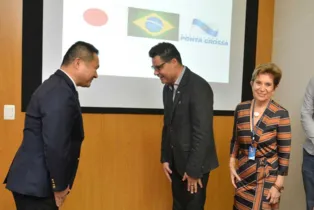 Comitiva representante do Japão foi recebida pelo prefeito Marcelo Rangel e vice Elizabeth Schmidt | Divulgação