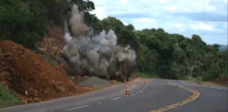 Imagem ilustrativa da imagem Detonação de rochas em Imbaú vai bloquear BR-376