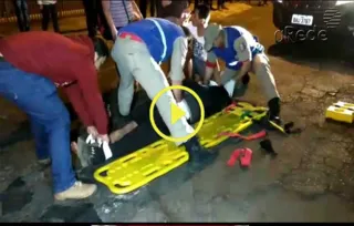 Imagem ilustrativa da imagem Motociclista fica ferido em batida com carro em Uvaranas