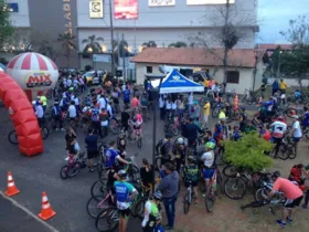 Mais de 270 ciclistas completaram o trajeto de aproximadamente dez quilômetros