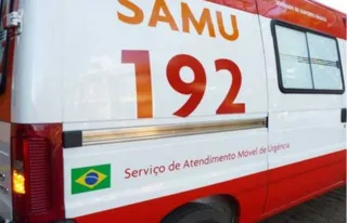 Menino foi socorrido pelo Samu e levado ao Hospital Regional