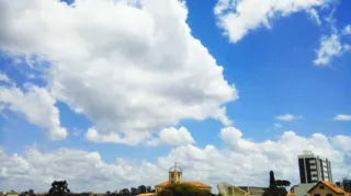 Tempo será nublado mas sem chuvas, segundo Simepar