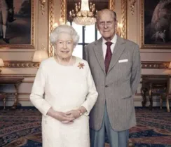 A monarca britânica, de 91 anos, e o duque de Edimburgo, de 96, se casaram em 1947/Foto: Divulgação Getty Images