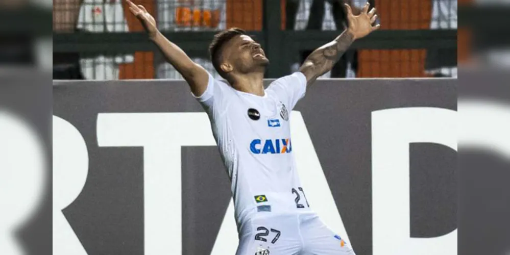Eduardo Sasha marcou duas vezes na vitória do Santos sobre o Nacional