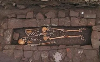 Esqueleto de grávida foi encontrado em parque arqueológico em 2010/Foto: Reprodução World Neurosurgery