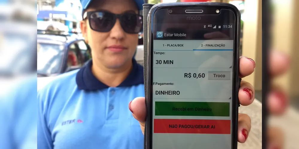 Agentes testam aplicativo de fiscalização nas ruas de Ponta Grossa