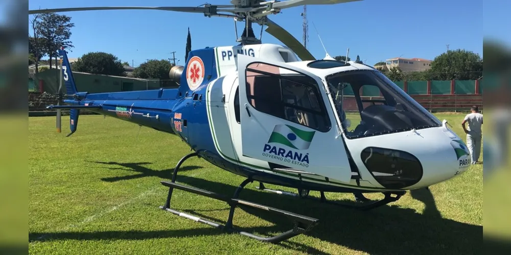 Helicóptero faz resgate em Reserva 