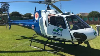Helicóptero faz resgate em Reserva 