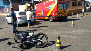 Imagem ilustrativa da imagem Acidente deixa motociclista ferido na Nova Rússia