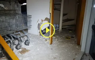 Imagem ilustrativa da imagem Bandidos tentam explodir cofre de mercado em PG