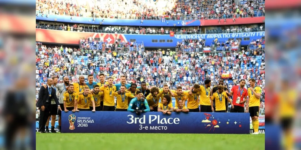 Imagem ilustrativa da imagem Bélgica vence Inglaterra e é a 3ª colocada da Copa