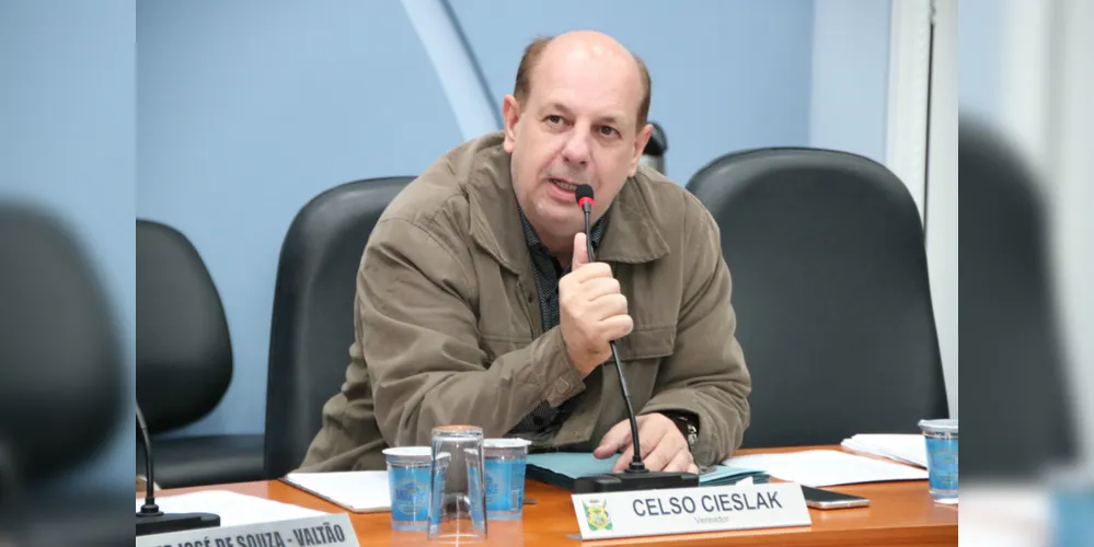 Celso Cieslak é autor do projeto de lei