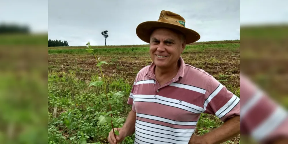 Imagem ilustrativa da imagem Agricultor bate recorde estadual de colheita de soja