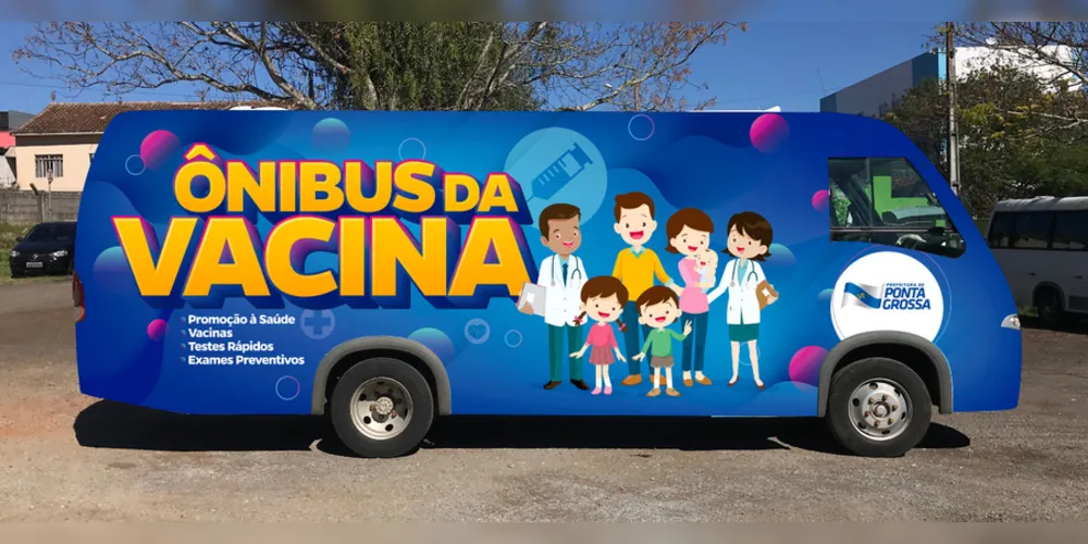 Imagem ilustrativa da imagem Projeto 'Ônibus da Vacina' será ampliado em PG