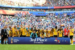 Imagem ilustrativa da imagem Bélgica vence Inglaterra e é a 3ª colocada da Copa