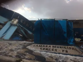 Imagem ilustrativa da imagem Tempestade de granizo provoca estragos em Sengés