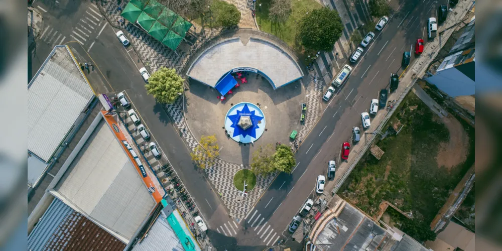 Imagem ilustrativa da imagem Fotografias aéreas homenageiam Ponta Grossa
