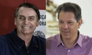 Nos votos totais, Jair Bolsonaro, do PSL, tem 52%, e Haddad, 37%