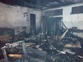 Escola na localidade de Quero Quero foi destruída por incêndio na noite de sexta
