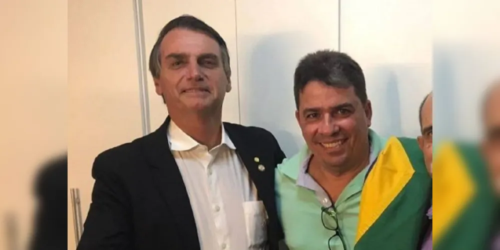Bolsonaro e o amigo Carlos Victor Guerra Nagem
