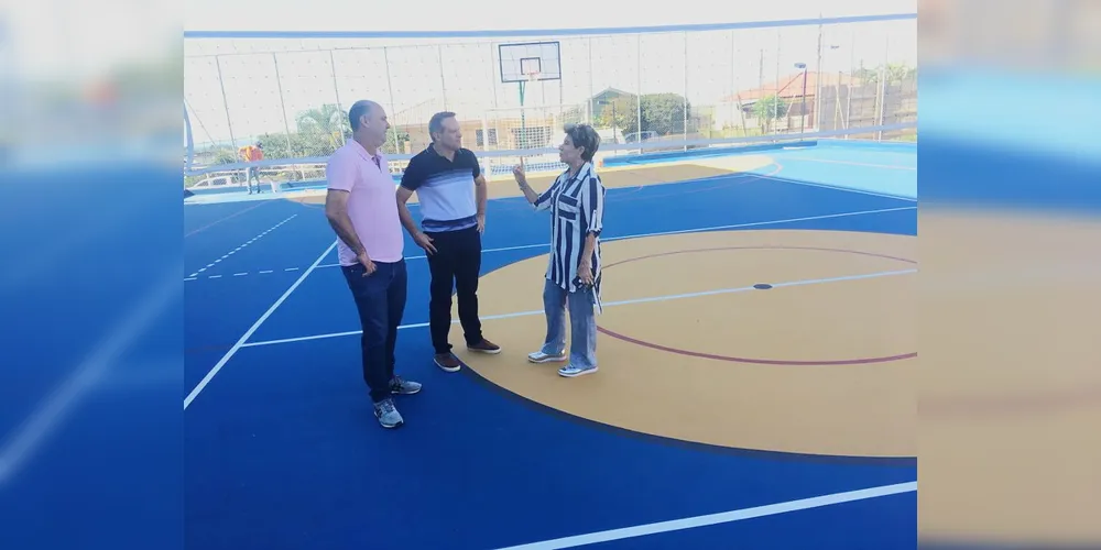 Prefeita visitou o Centro de Iniciação ao Esporte, localizado no Jardim Sabará