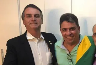 Bolsonaro e o amigo Carlos Victor Guerra Nagem
