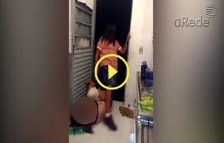 Imagem ilustrativa da imagem Vídeo mostra homem espancando ex-esposa em PG