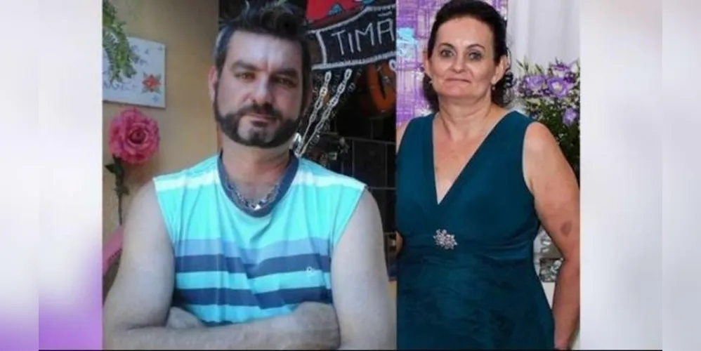 Rafael Rodrigo Kraemer, 36 anos e a mãe dele Vanesia Reck Kraemer, 57 anos