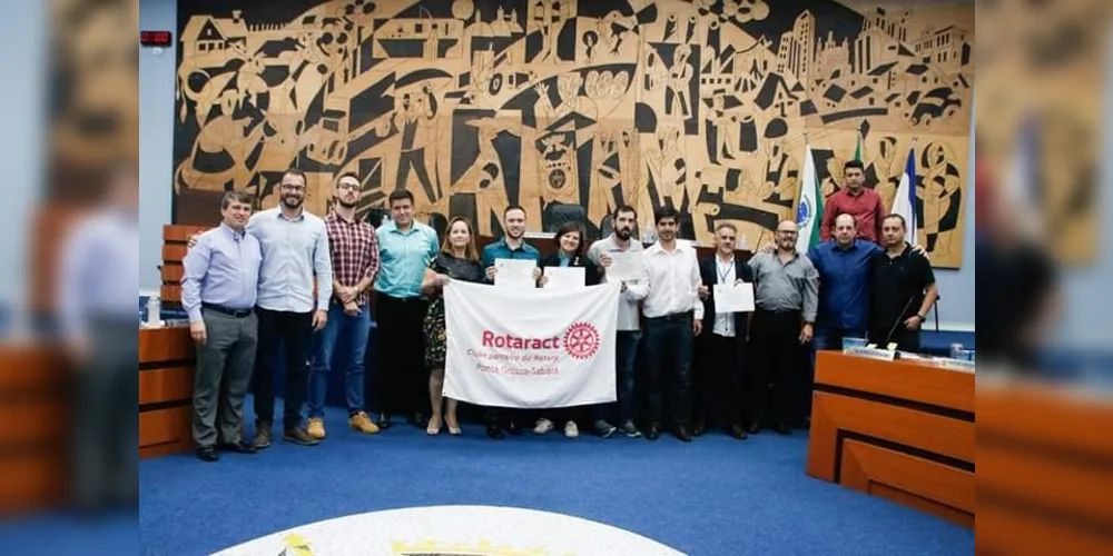 Imagem ilustrativa da imagem Câmara homenageia Clubes Rotaract de Ponta Grossa