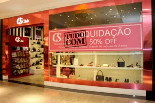 Loja da CS Club em Ponta Grossa fica localizada no Shopping Palladium, no segundo piso